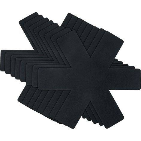 Protezioni per pentole e padelle (38 cm), set da 8 pezzi, cuscinetti separati di alta qualità per proteggere le superfici delle tue pentole. (1/5)