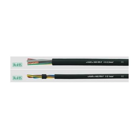 HELU 35007 Cavo in gomma H05RR-F 3 G 1.5 mm² Nero 100 m (1/2)