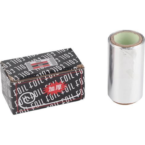 Papier aluminium coiffure 30m, rouleau de teinture et permanente pour salon de coiffure, accessoire de coloration et coiffage professionnel. (1/5)