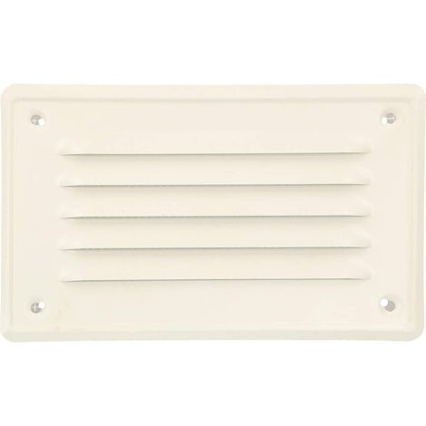 KOTARBAU Grille de Ventilation 165 x 100 mm Blanc En Acier Galvanisé Grille D'aération avec Moustiquaire Résistante à la Corrosion (1/5)