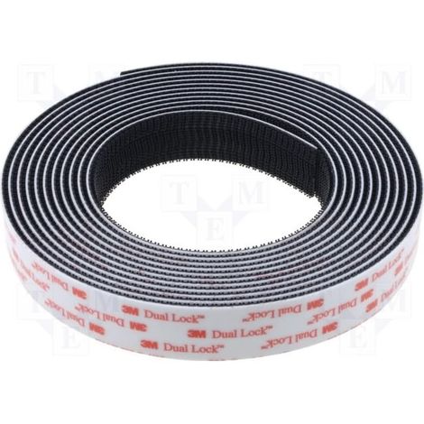 Velcro adesivo nero Dual lock SJ3550 3M in vendita al metro Larghezza - 25mm x 5MT (1/3)