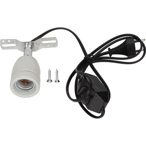 1 Douille chauffante, Culot E27, Support rotatif 360°, Interrupteur inclus, Pour reptiles et amphibiens (1/5)