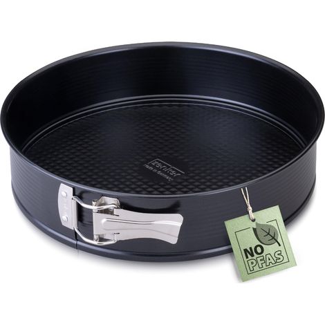 Zenker Teglia con fondo piatto Perfect Black Ø 30 cm – Stampo di alta qualità in lamiera d'acciaio, rivestimento antiaderente, resistenza al calore: +230 °C, Made in Germany (1/5)