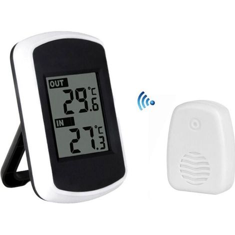 Lcd Wireless Indoor Outdoor Thermometer Temperature Measurement Room Temperature Tester (1/4)