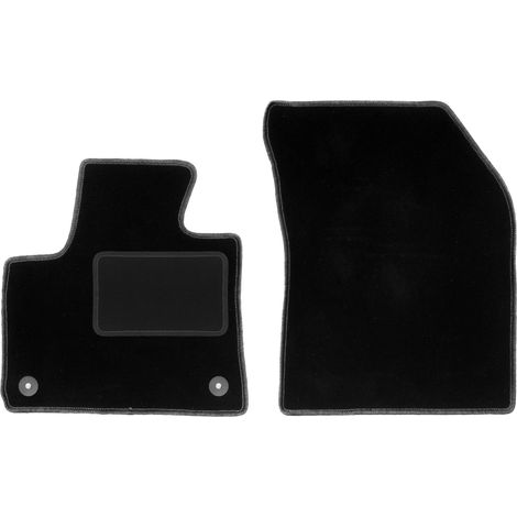 Tapis avant noirs pour Peugeot 3008 II crossover (2016-)