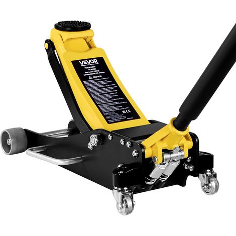 Cric Hydraulique à Profil Bas Capacité 2,5 T, Cric Rouleur en Aluminium et Acier, Plage de Levage 9,5-47,5 cm, avec Pompe de Levage Rapide à Double Piston, pour Lever SUV, Entretien Auto (1/5)