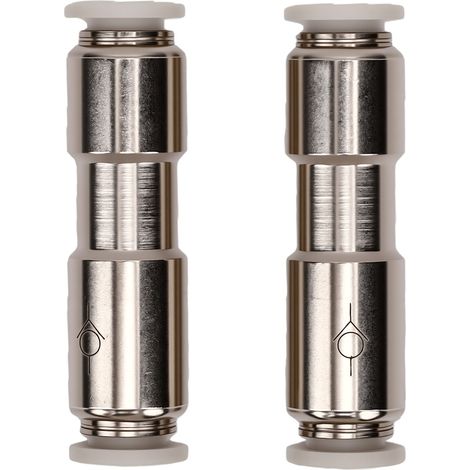 2 pièces raccord pneumatique push to connect clapet anti-retour 6mm OD tube droit sens unique acier inoxydable (1/5)
