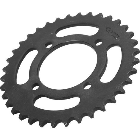 Hinteres Kettenrad aus Stahl mit 36 Zähnen, 420er Kettenteilung, 65 mm Größe, für elektrische Dreiräder, Quads und Geländemotorräder. (1/5)