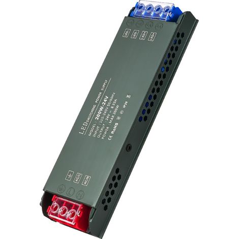 Transformateur LED 220V 24V, 200W Entrée AC à DC Alimentation Basse Tension, Driver de Tension Constante (1/5)