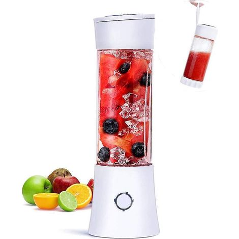 portable Juice Blender, Milkshake, Fruit And Vegetable Juicer, Mixer, 480ml, Bpa Free, Mini Usb Smoothie Blender, 100w, Christmas Gift For Family (1/4)