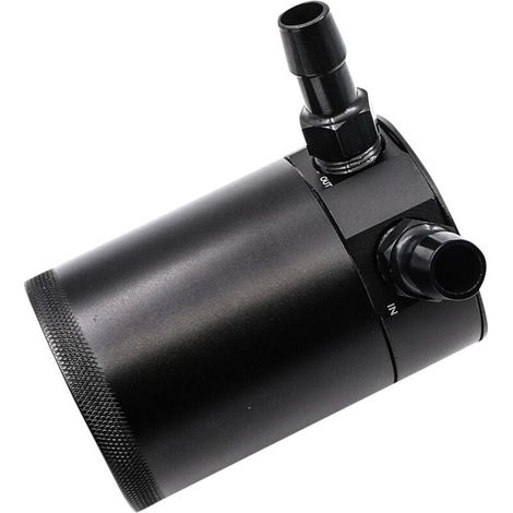 Oil Catch Can Auto Aluminium Universel Filtre à Air Automobile à Double Canal Bidon d'Huile Voiture Avec Filtre à Air Récupérateur Huile Moteur (1/4)