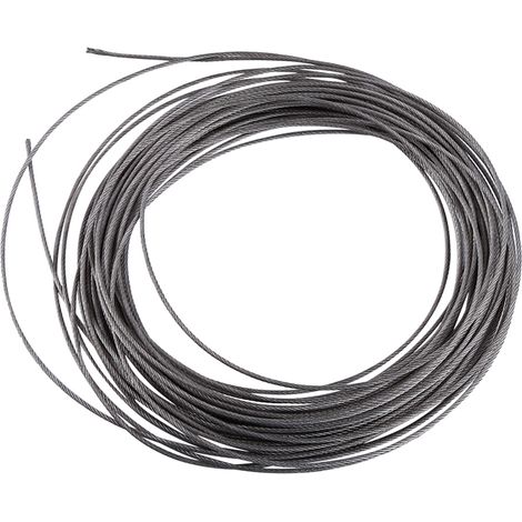 GARRYFIZH Câble en acier inoxydable, fil résistant aux hautes températures, diamètre 1,5 mm, bonne flexibilité, pour applications commerciales, industrielles et militaires.