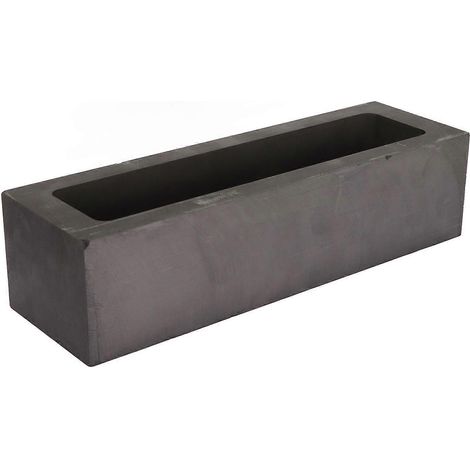 Moule à lingots en graphite rectangulaire pour la fusion, le moulage et le raffinage de l'or, de l'argent, de l'aluminium et du cuivre. (1/5)