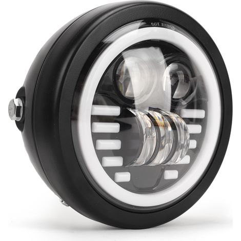 12V 6,5 Zoll Motorrad-LED-Scheinwerfer, 12–80V DC, zweifarbig, IP67 wasserdicht, Tagfahrlicht, runder Frontscheinwerfer, Ersatz für Suzuki (ohne Halterung) (1/5)