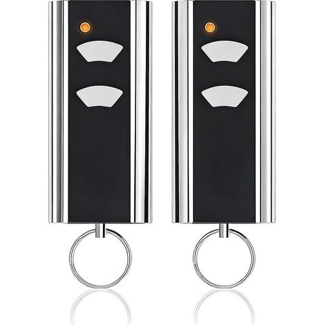 CYRILL – Set di 2 telecomandi sostitutivi per telecomando Normstahl RCU 433-2, RCU 433-4, EA433 2KM, EA433 2KS, T433-4, 433,92 MHz, 2 canali, compatibile con l'automazione per porte da garage Crawford (1/5)