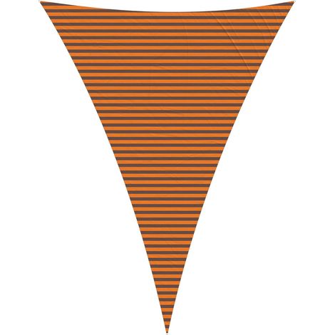 Sonnensegel Orange und Braun 5 x 7 x 7 m 100 % Polyester Oxford vidaXL