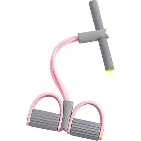 Bande élastique de résistance à 4 tubes pour le yoga, les abdominaux et les bras. (1/5)