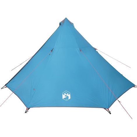 vidaXL Tienda de campaña familiar tipi 8 personas impermeable azul (1/2)