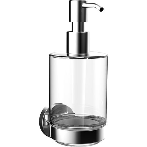 Dispensador de jabón redondo emco, recipiente de cristal, modelo (1/5)