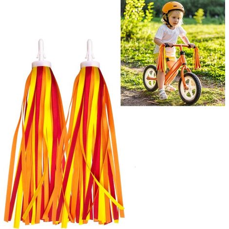 Guirnaldas para manillar, Decoración para manillar de bicicleta, 1 pieza, 30 cm, Guirnaldas para manillar de bicicletas infantiles (1/5)