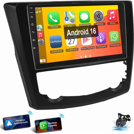 9" Pour Renault Kadjar 2015-2019 Android 16 Autoradio Carplay GPS RDS SWC 2+16G CAM