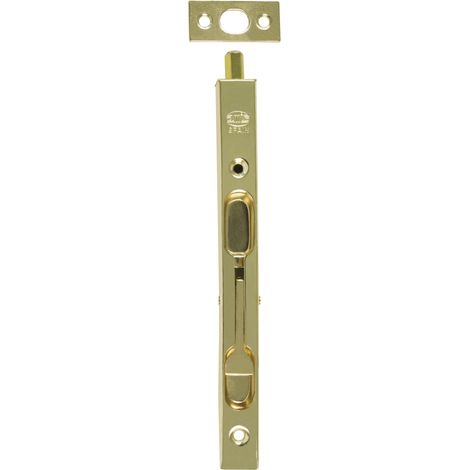 Épingle À Mortaise 200 × 17 mm Pour Les Portes Intérieures En Bois Fermeture Automatique Verticale Loquet Pour Salle De Bain, Chambre Ou Bureau Boulon De Sécurité Acier Doré (1/4)