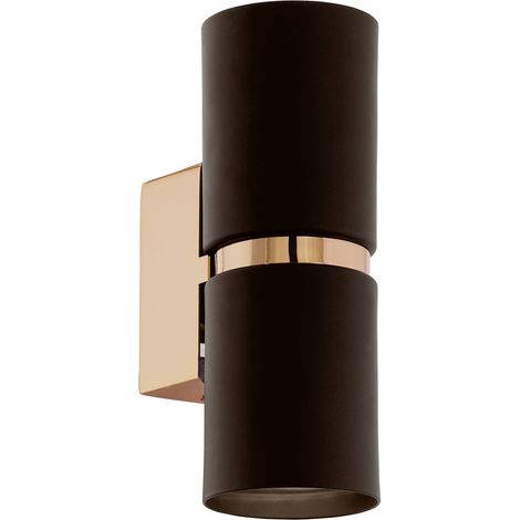 Wandlampe Up Down GU10 Braun Kupfer Metall Modern Wandleuchte innen