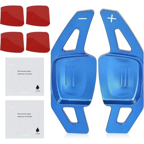 Extension de Palettes de Changement de Vitesse au Volant, Shift Paddle Extension en Aluminium Compatible avec VW, Bleu (1/5)