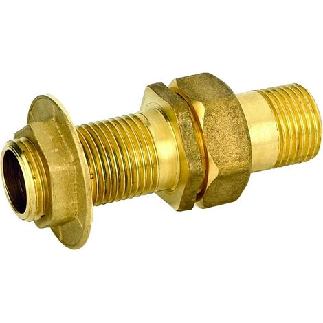 RACCORDO DRITTO 3 PEZZI MASCHIO IN OTTONE GIALLO PER SERBATOIO SERIE 1700 11/2 PETTINAROLI