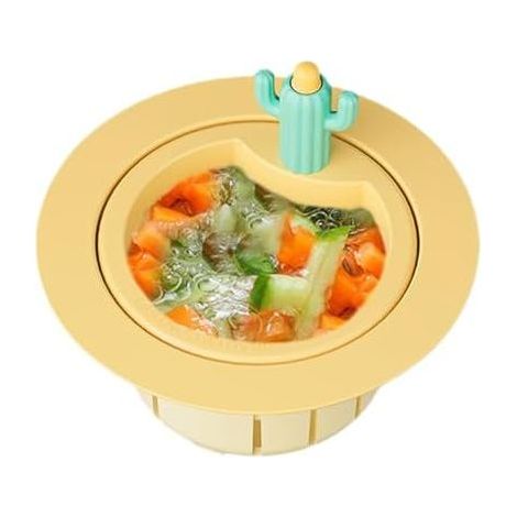 CSPARKV Kitchen Sink Strainers for Drain, Kitchen Sink Drain Strainer - Cute Cactus Sink Filter with Gasket - Kitchen Accessory, Food Collector, Drain Basket Filter for Kitchen Sink