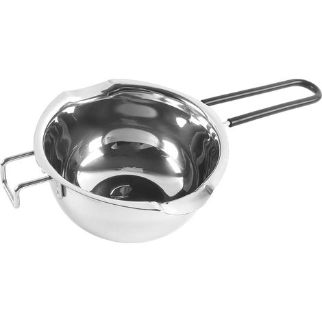 Casserole chauffante en acier inoxydable avec poignée pour cire, bougie, beurre, chocolat, fromage, 600 ml (1/5)