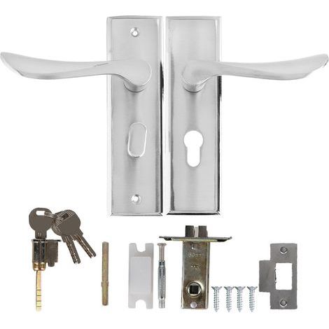 Robuster Toilettengriff mit innenliegendem Sicherheitstürschloss aus Aluminiumlegierung (1/5)
