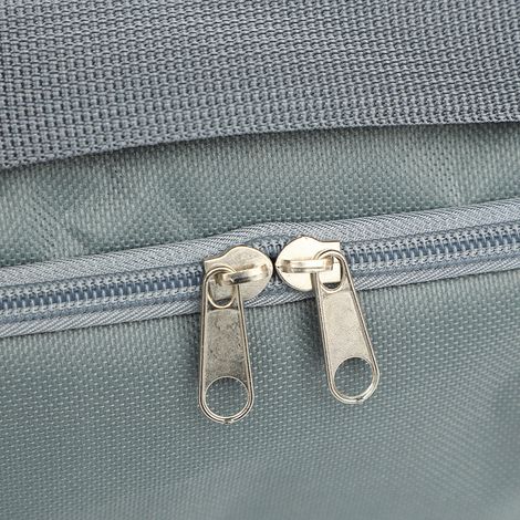 Sac de rangement pour tapis de yoga en tissu Oxford imperméable avec fermeture éclair et sangle réglable, gris. (1/5)