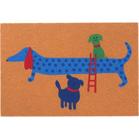 Coconut Animal Doormat, 60x40 cm, Non-Slip Backing (1/5)