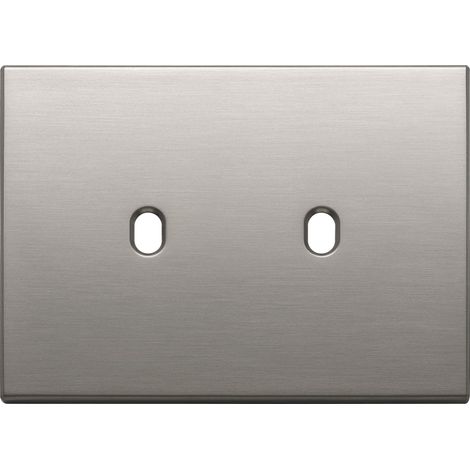 VIMAR - 22673.2.11 Plaque en nickel brossé vintage 3Mx2