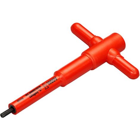ITL Insulated T Handle Hex Driver 4mm for Live Line Working