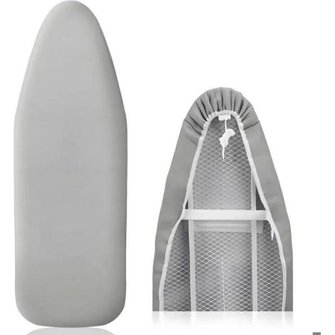 Housse de Table à Repasser en Coton-Taille Universelle - Antidérapante, Élastique, Installation Facile Compatible Repassage à (1/5)