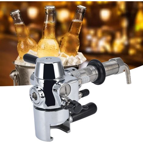Machine professionnelle artisanale de remplissage de bouteilles pour robinets à bière en acier inoxydable anti-mousse et bouteilles en verre anti-mousse. (1/5)