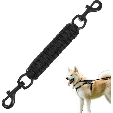 Hebilla de seguridad para perros, adecuada para fabricar cinturones de seguridad de repuesto a partir de arneses para perros, correa de conexión con bucle de doble extremo. (1/4)