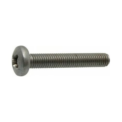 Vis à métaux tête cylindrique pozidrive inox - Longueur: 80 - Qualite Inox: A4 - Diamètre: 8