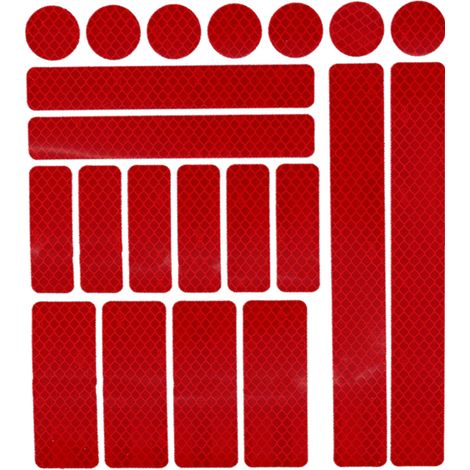 Autocollant Réfléchissant - Bande Réfléchissante pour Vélo Tout-Terrain - Pour Surface Lisse et Rigide - Lot de 4 (1/5)