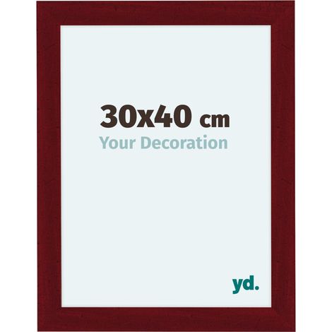 yd. - Cadre photo 30x40 - Vin Rouge Patine - MDF - Como (1/5)