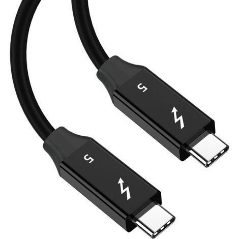 Thunderbolt 5 USB C Cable for Apple 80-120Gbps 8K@60Hz 240W Compatible with Thunderbolt 4/3/USB4, Mac mini, MacBook Pro, [Intel Certified], 5ft (1/5)