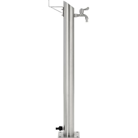 FIMEI Colonne à eau de jardin ronde Acier inoxydable 95 cm (1/5)