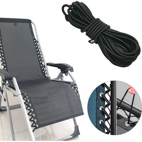 Gurte für Liegestühle, elastische Kordeln und Verstärkungsgurte und -kordeln für Klappstuhlzubehör von 4 bis 5 mm. (1/5)