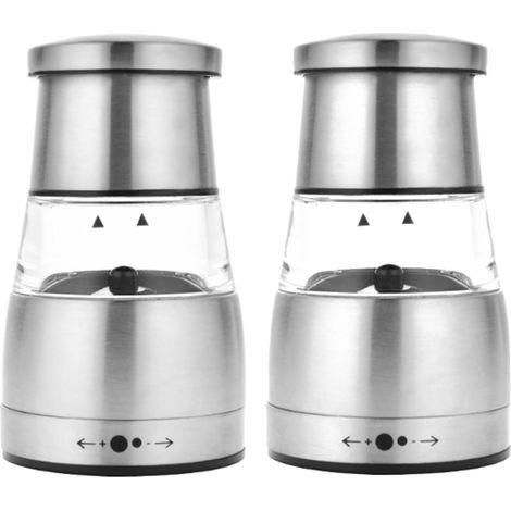 Moulin à poivre, inox, noir, rechargeable (1/5)