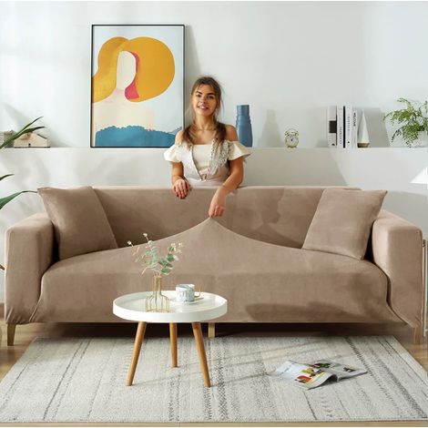 Bezug für ein Sofa, ein Schlafsofa, ein 2-Sitzer-Sofa, Kamelsamt