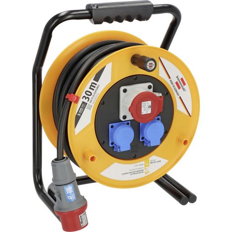 Brobusta CEE 1 IP44 Industrie/Baustellen-Kabeltrommel 30m H07RN-F 5G2,5