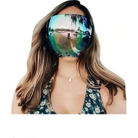 Lunettes de soleil intégrales Cheers.US, visière polarisée surdimensionnée, visière teintée, lunettes de soleil à visière miroir, antibuée