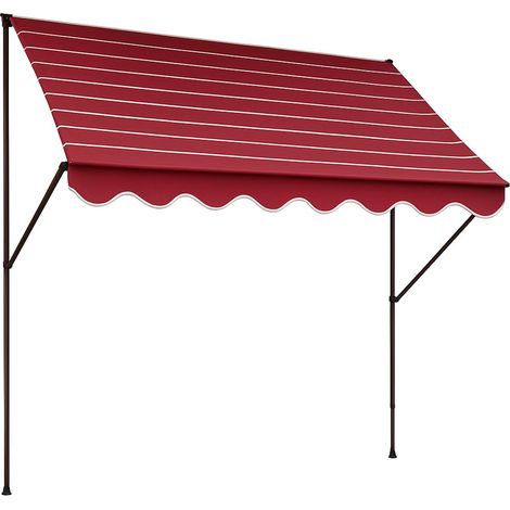 auvent N °2200 Bordeaux 150 x 150 x 225 cm Bordeaux (1/5)